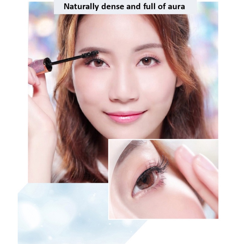 Mascara BLUETHIN chuốt mi cong dày tự nhiên không dễ phai màu thiết kế vỏ lấp lánh | BigBuy360 - bigbuy360.vn