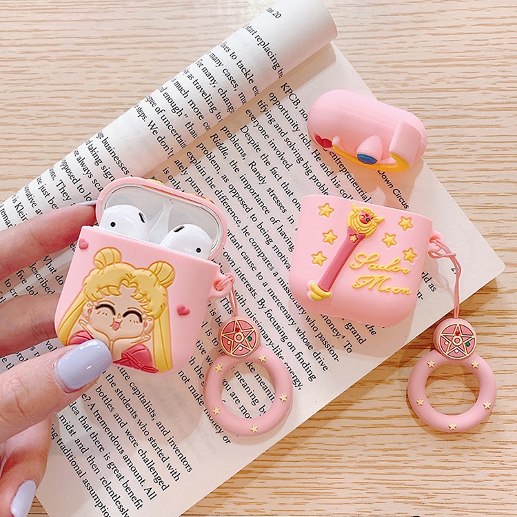 Phim hoạt hình dễ thương đáng yêu Silicone mềm không dây Bluetooth TWS Hộp đựng tai nghe cho AirPods 1 2 3 Pro inPods i12 i12s Pro Full Cover Vỏ tai nghe thân thiện với da