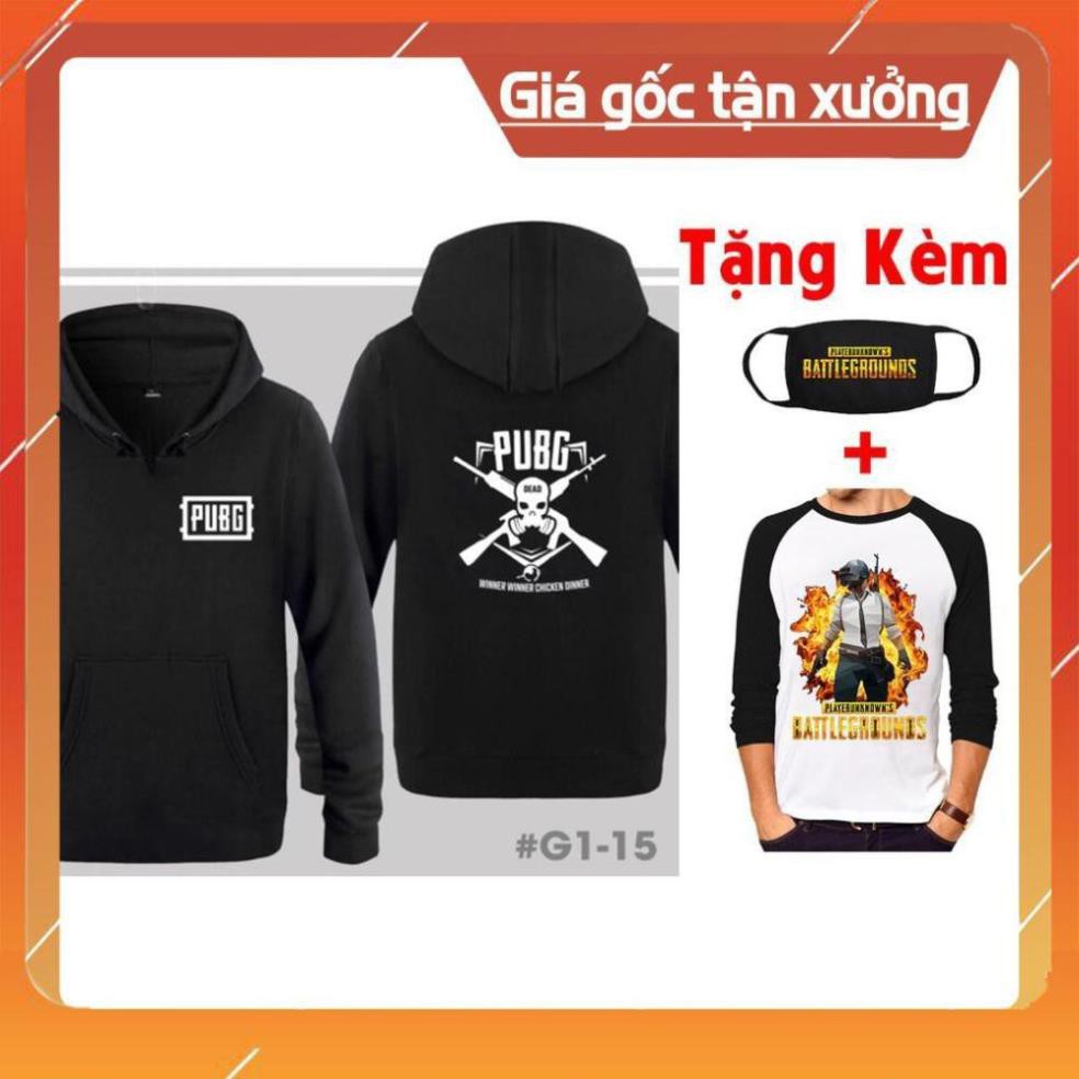 [SỐC] [HOT] [SIÊU RẺ] Mẫu áo Hoodie PUBG mới đẹp nhất  rẻ chất lượng - áo hoodie unisex dành ho game thủ Xịn