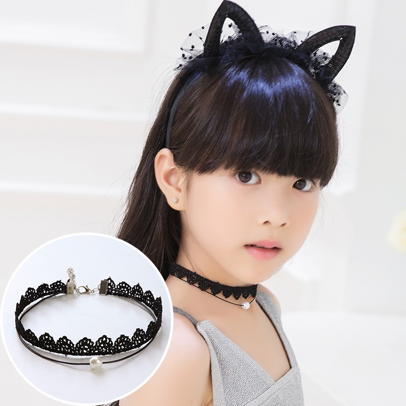 Thời Trang Vòng Cổ Choker Cho Bé Gái