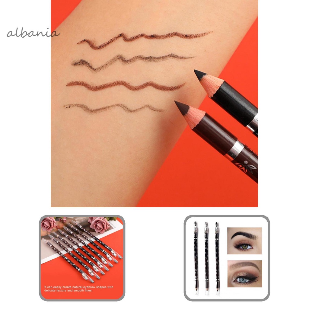 Bút chì kẻ lông mày hai đầu màu sắc đều kèm đồ chuốt đa năng | BigBuy360 - bigbuy360.vn