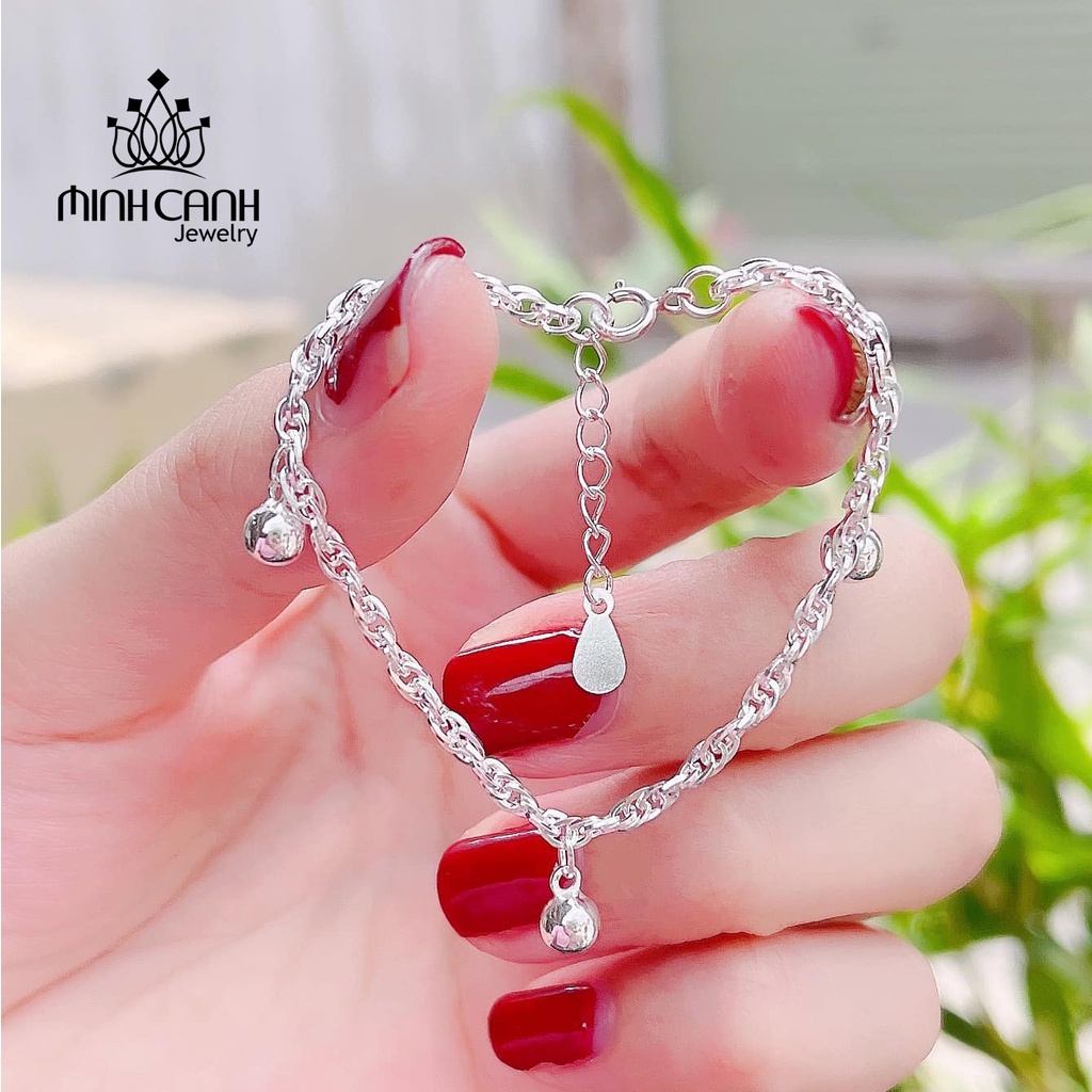 Lắc Bạc Ta 3 Bi Cho Mẹ Và Bé - Minh Canh Jewelry