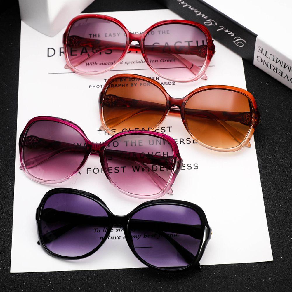 Kính Mát Tròng Màu Gradient Sang Trọng Chống Tia UV400 Thời Trang Cho Nữ