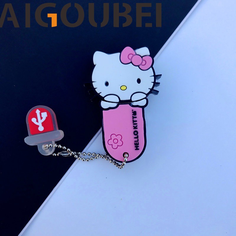 Usb 2.0 Silicone Hoạt Hình Hello Kitty Dễ Thương 1GB 2GB 4GB 8GB 16GB 32GB 64GB 128GB