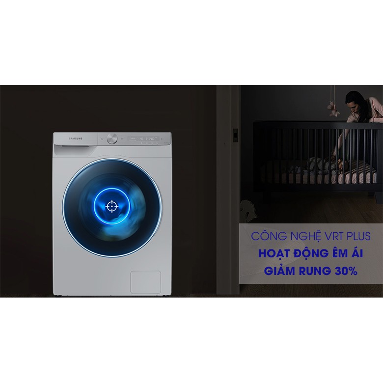 Máy giặt Samsung Inverter 10kg WW10TP44DSHSV Thông Minh AI 2021