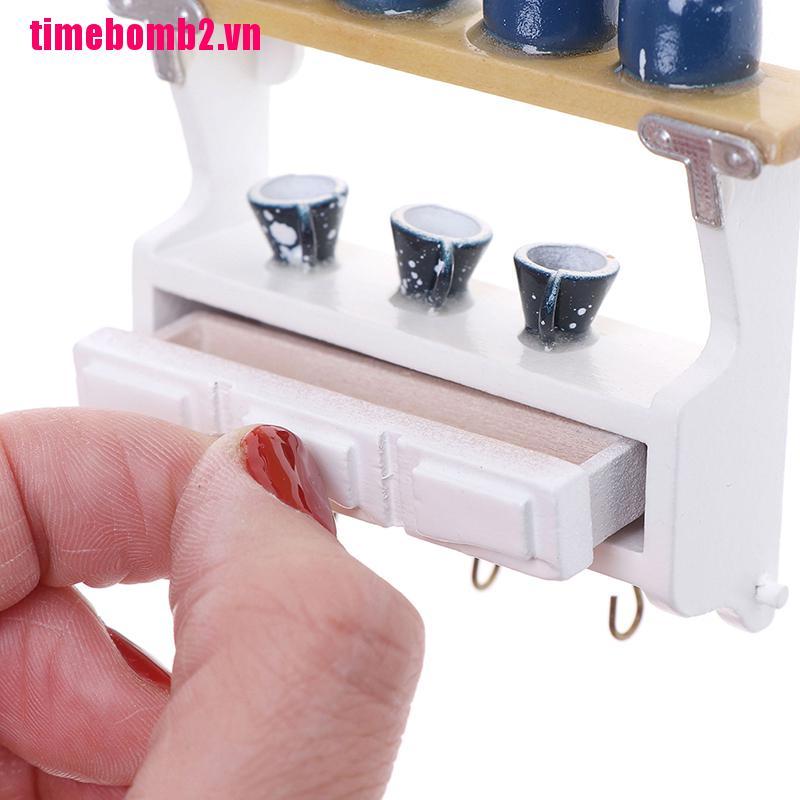 (Hàng Mới Về) Kệ Treo Tường Mini Cho Nhà Búp Bê Tỉ Lệ 1: 12