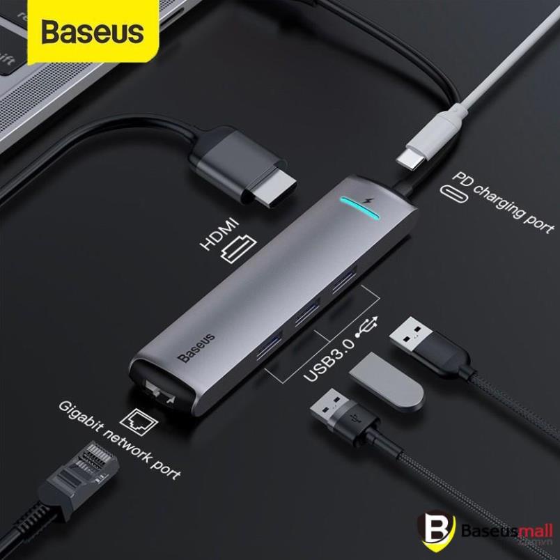 Baseus -BaseusMall VN Hub chuyển Baseus Mechanical Eye 6 in 1 Smart Hub