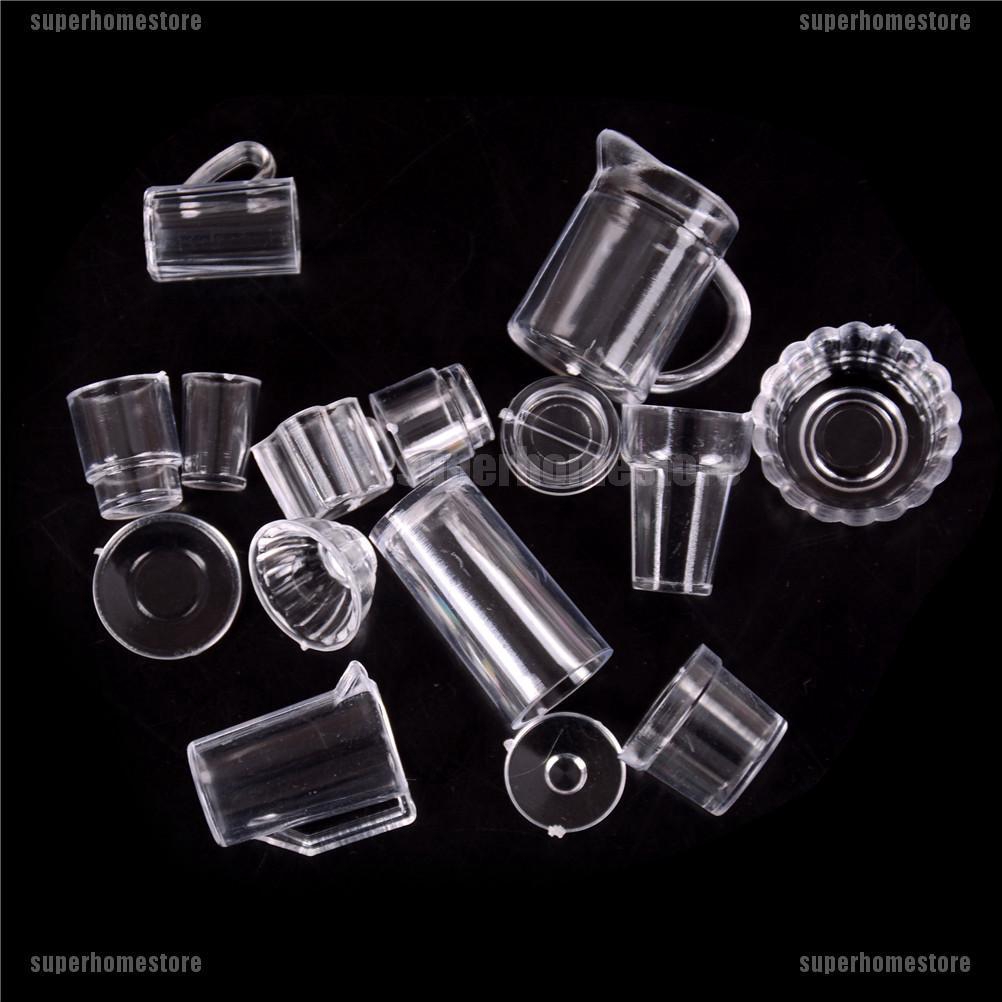 Set 10-15 Ly Chén Dĩa Trang Trí Nhà Búp Bê