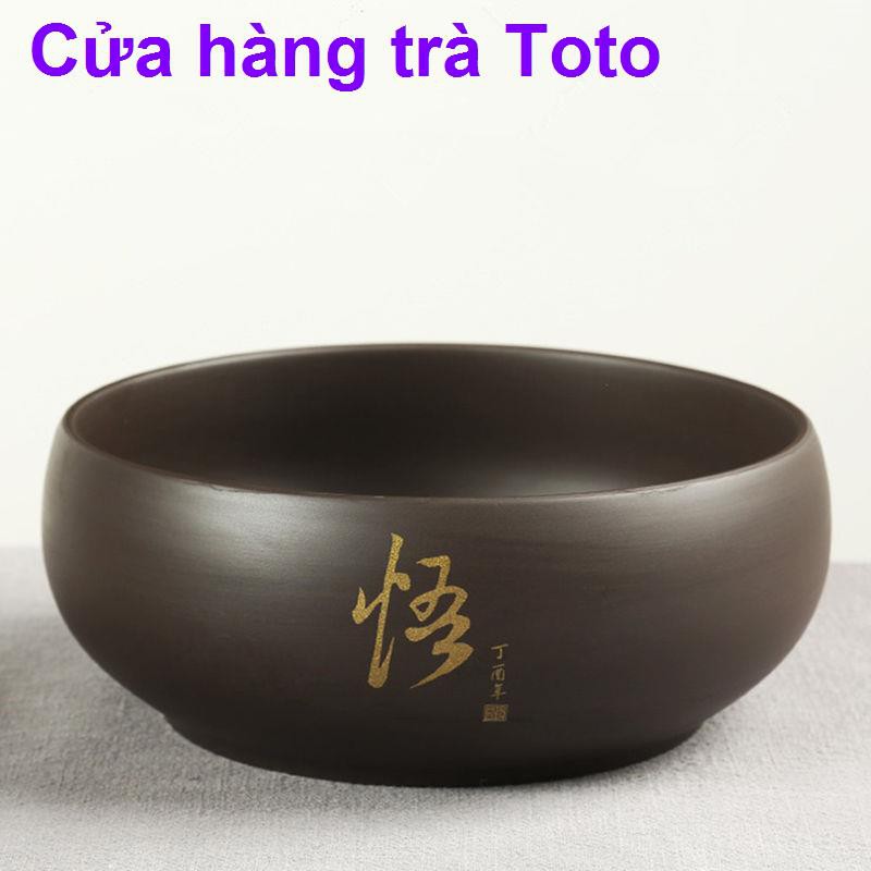 Cát tím lớn rửa trà gia dụng cặn bã xi lanh Kung Fu Bộ phụ kiện chén bát bút nhỏ <