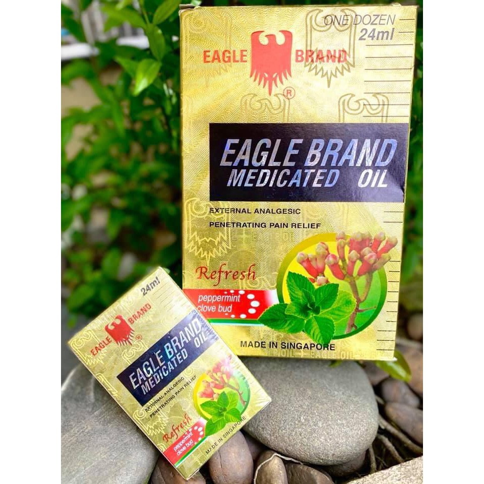 Dầu gió con ó Trắng & Vàng Eagle Brand