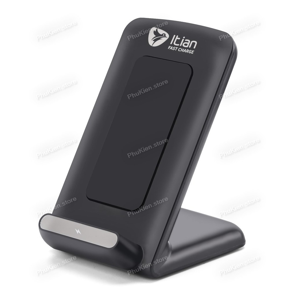 Đế sạc nhanh (FastCharge) không dây cho Samsung S6 S7 S8 S9 S10  iPhone 8 iPhone X XR Qi itian A18-10W Đen (kèm cáp sạc)