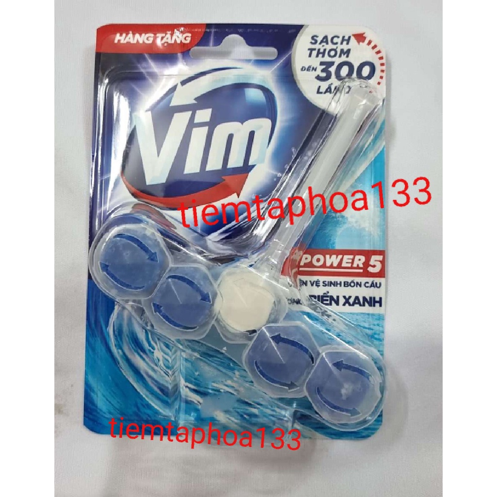 Viên Vệ sinh bồn cầu VIM POWER 5 sạch khuẩn thơm mát 55g