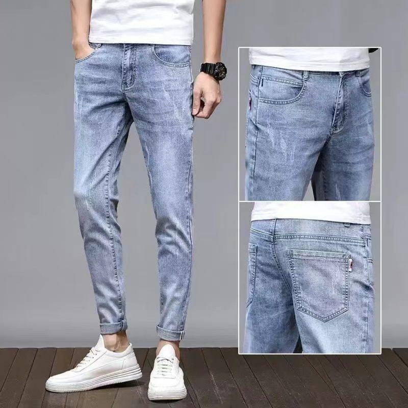 Quần Jean Nam Xanh Dáng Skinny Co Dãn 4 Chiều Form Tôn Dáng Siêu Đẹp Tại Gen Z Store HN