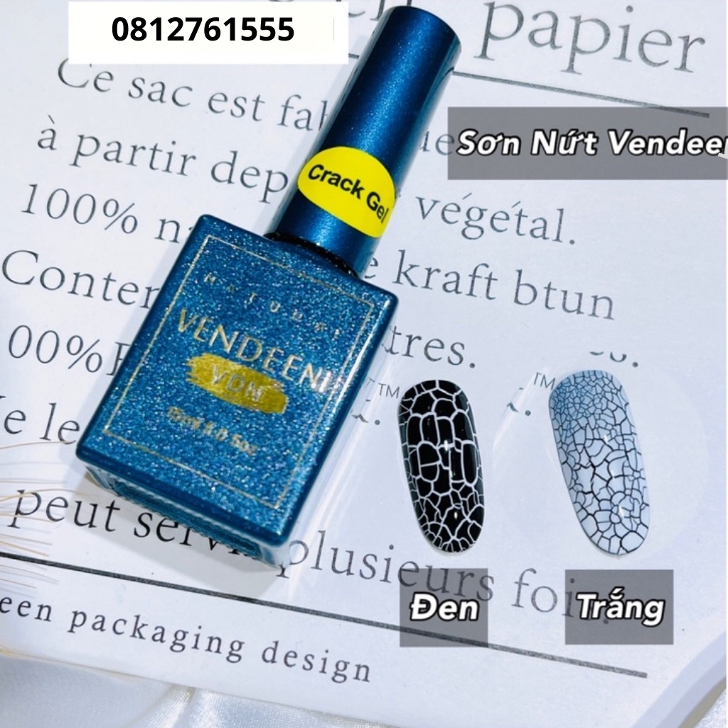 Sơn nứt đen, trắng , Sơn Gel Nứt Vendeeni Đen Trắng