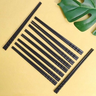 ⛔FREESHIP⛔ Combo 5 Vỉ 10 đôi đũa đen xoắn kháng khuẩn