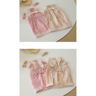 Set đầm tiểu thư cho thú cưng kèm nơ