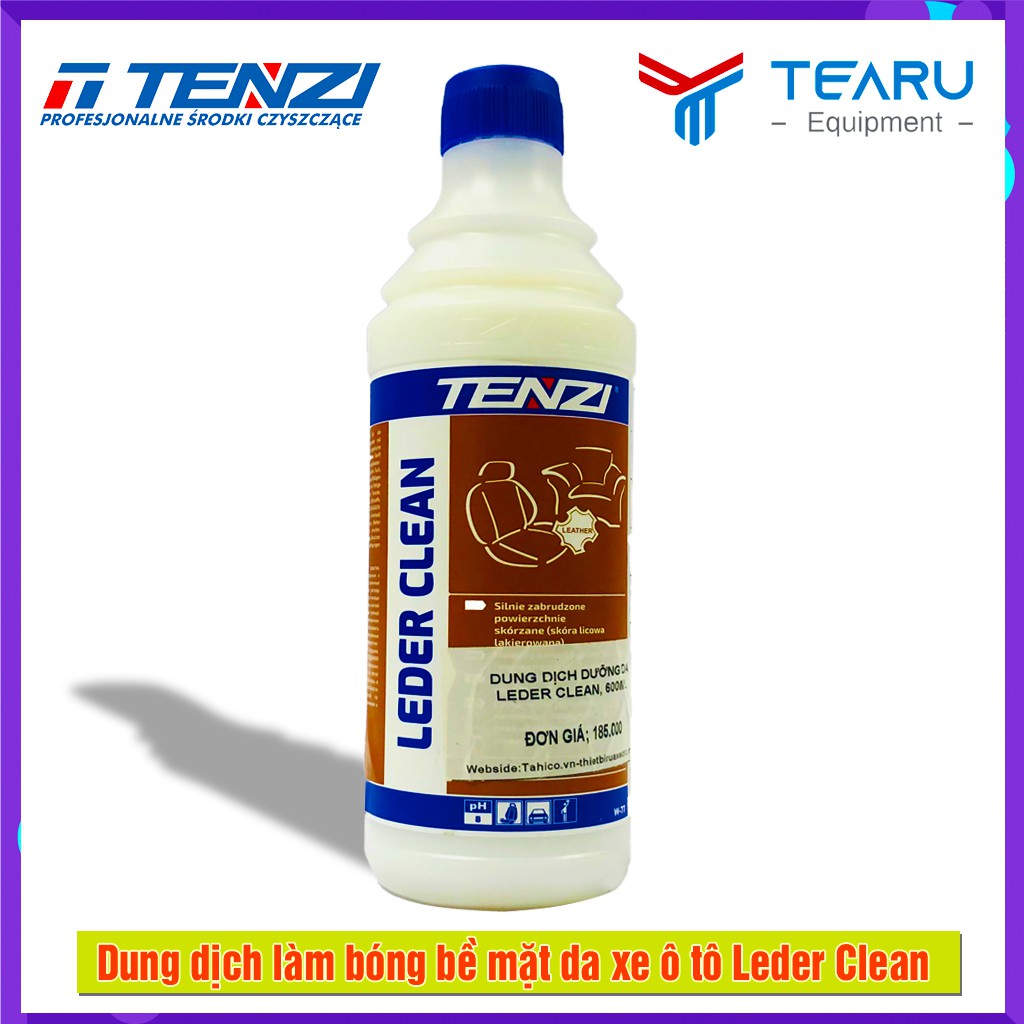 "Hot" Dung dịch làm bóng bảo dưỡng bề mặt da xe ô tô Tenzi Leder Clean - 600ml