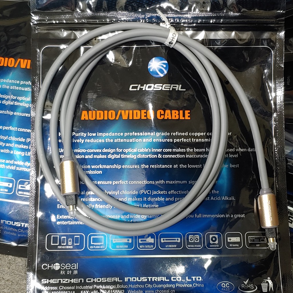 Dây tín hiệu quang âm thanh Choseal AQ5213 dài 1.5m