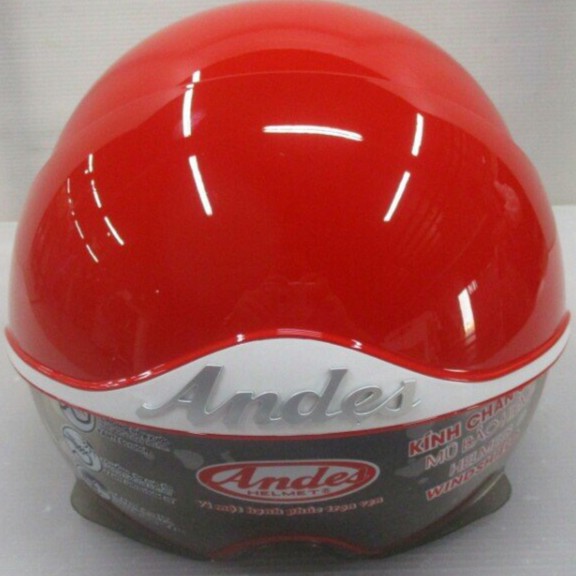 Mũ bảo hiểm Andes 139 đỏ bóng