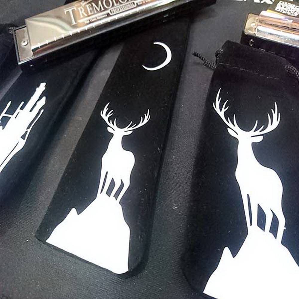 Bao Nhung Đựng Kèn Harmonica Tremolo 24 lỗ Lỗ Phiên Bản Patronus Harry Potter - Thần Hộ Vệ Linh Dương