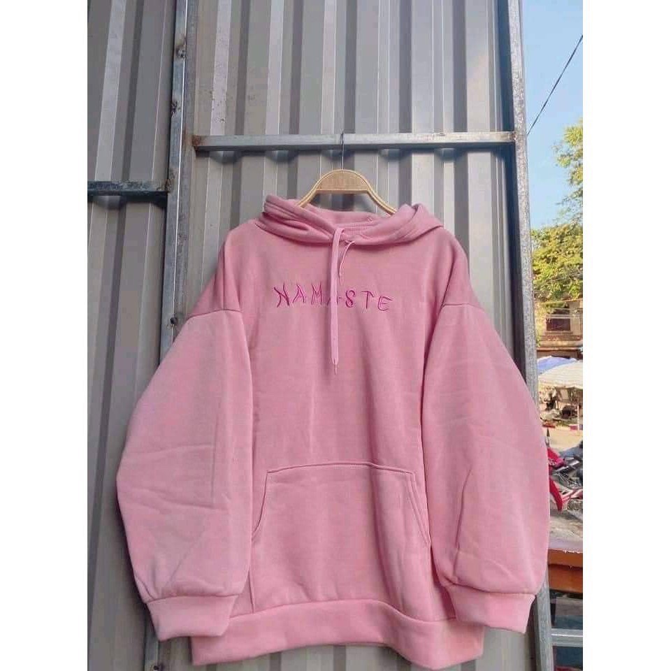 Áo nỉ dài tay hoodie thời trang nam nữ Unisex form rộng in chữ | WebRaoVat - webraovat.net.vn