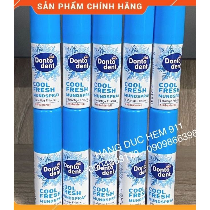 Xịt thơm miệng Dontodent 15ml nội địa Đức