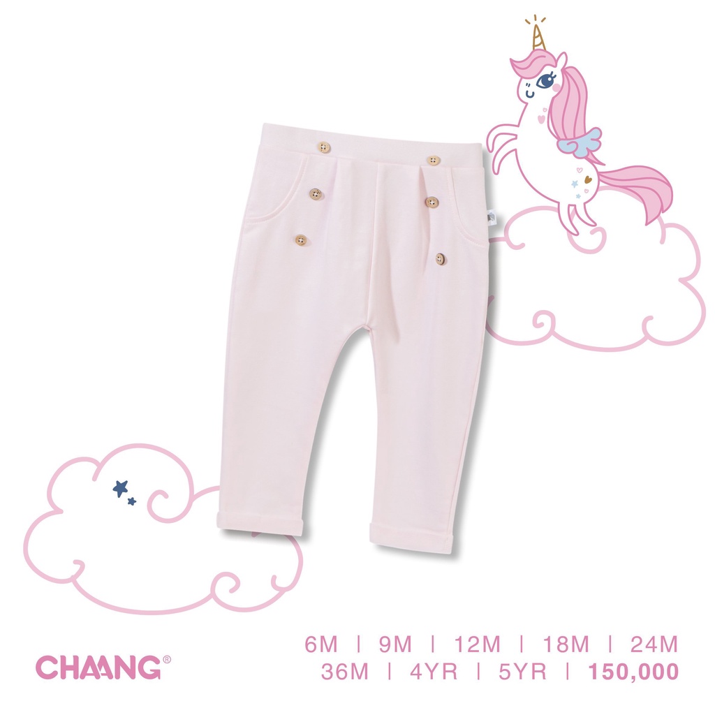 [CHAANG] Quần Legging Chất Liệu Cotton Cho Bé Gái 6m-5y Hàng chính hãng