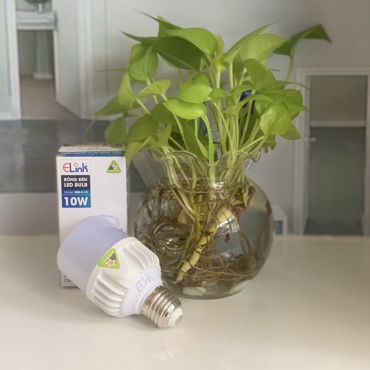 Bóng Đèn Led Trụ Nhôm ELink Cao Cấp 10W, Ánh Sáng Vàng, Thiết Kế Trụ Nhôm Giúp Tản Nhiệt Nhanh