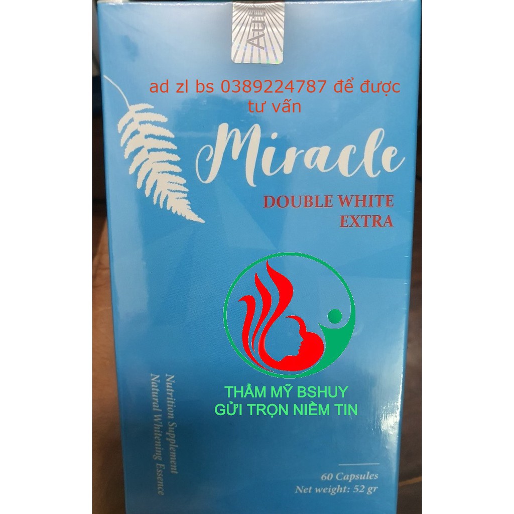 [CHÍNH HÃNG] Viên uống trắng da, giảm nám, giảm lão hóa MIRACLE - 60 Viên bởi hãng AIE PHARMACEUTICALS – MỸ