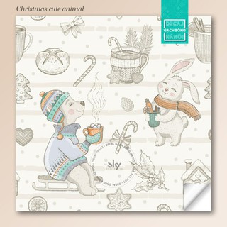 Bộ sưu tập decal trang trí 𝐍𝐎𝐄𝐋 - Set 𝘾𝙝𝙧𝙞𝙨𝙩𝙢𝙖𝙨 𝙘𝙪𝙩𝙚 𝙖𝙣𝙞𝙢𝙖𝙡