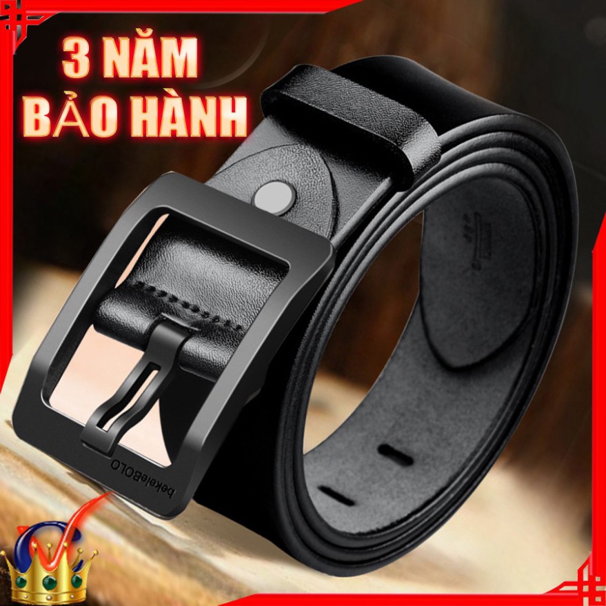 [HÀNG HIỆU] Thắt Lưng Da Nam Cao Cấp Dây Nịt Nam Da Bò 100% Chính Hãng Nam Tính