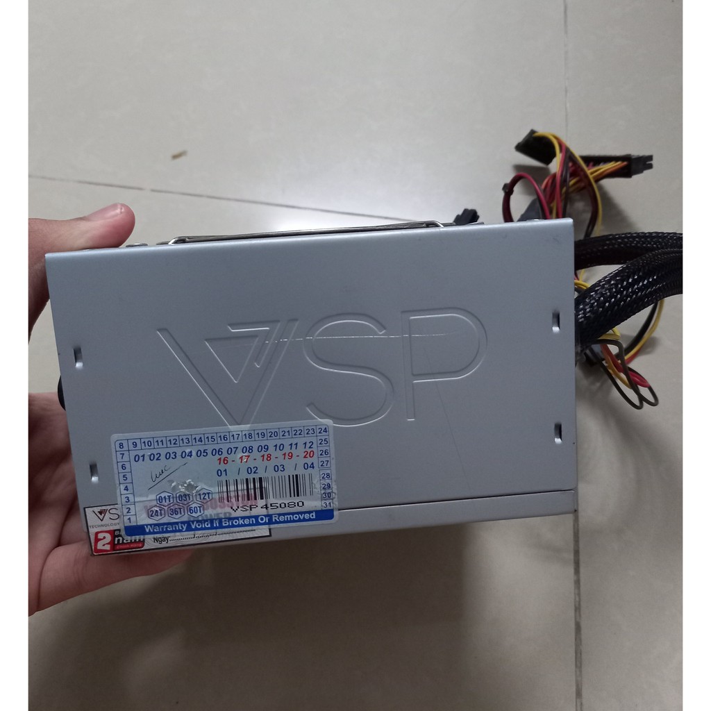 Nguồn Máy Tính [VSP] Vision ATX Z550 - 220W - Hàng chính hãng còn sử dụng tốt, mạnh, có bảo hành