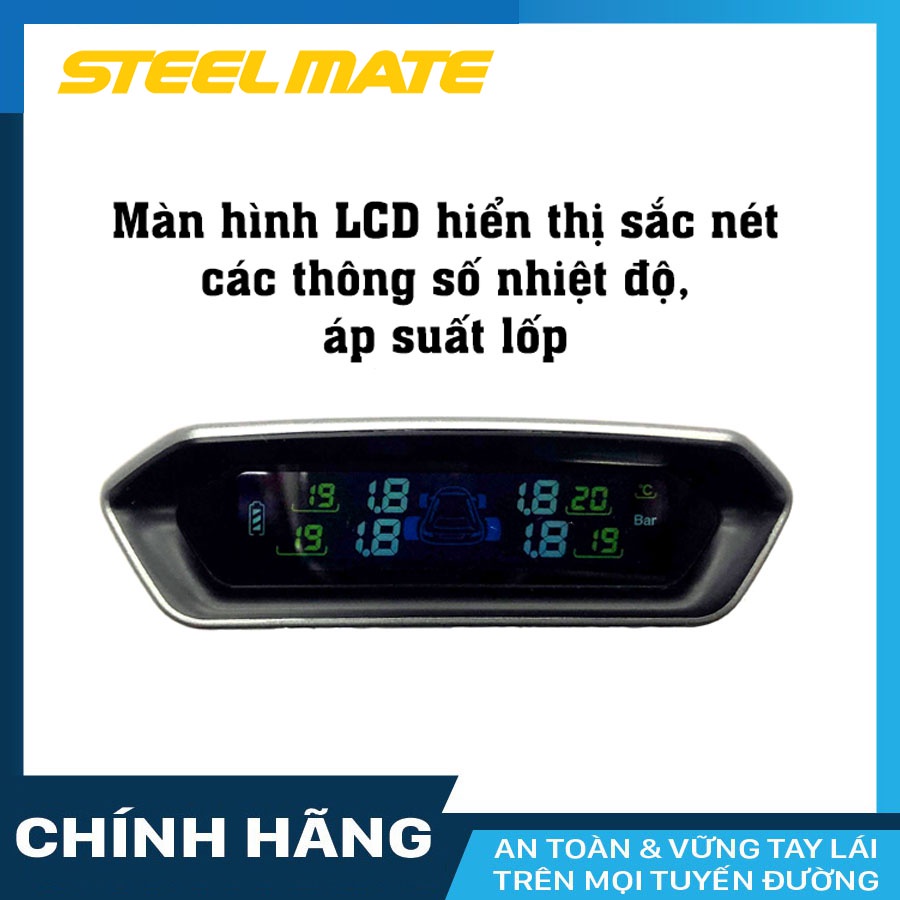 Cảm biến áp suất lốp Steelmate MT11 Chính Hãng Phân Phối - Bảo Hành 3 Năm