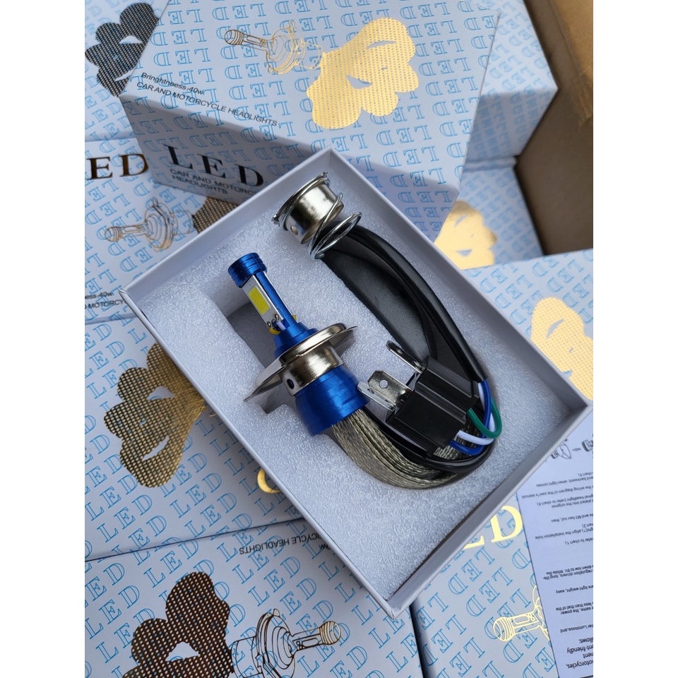 ĐÈN PHA LED CYT 2 TIM LED chân H4, M5