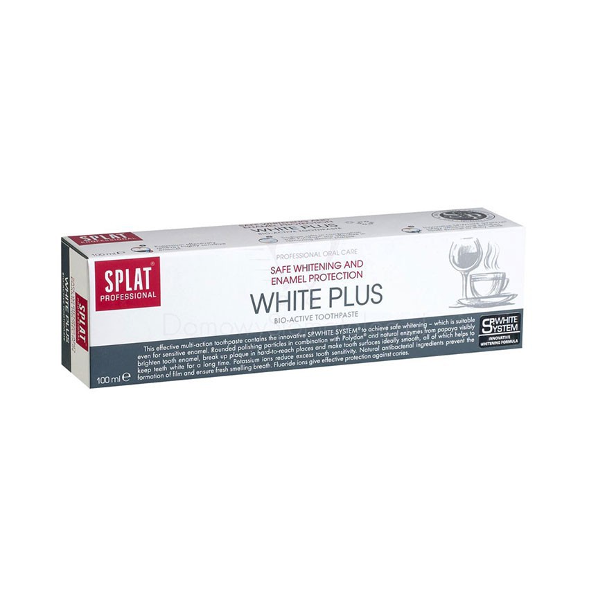 [Rẻ vô địch]Kem đánh răng  White Plus 40ml trị hôi miệng, làm trắng răng cho người hút thuốc,  an toàn hiệu quả  | SPLAT