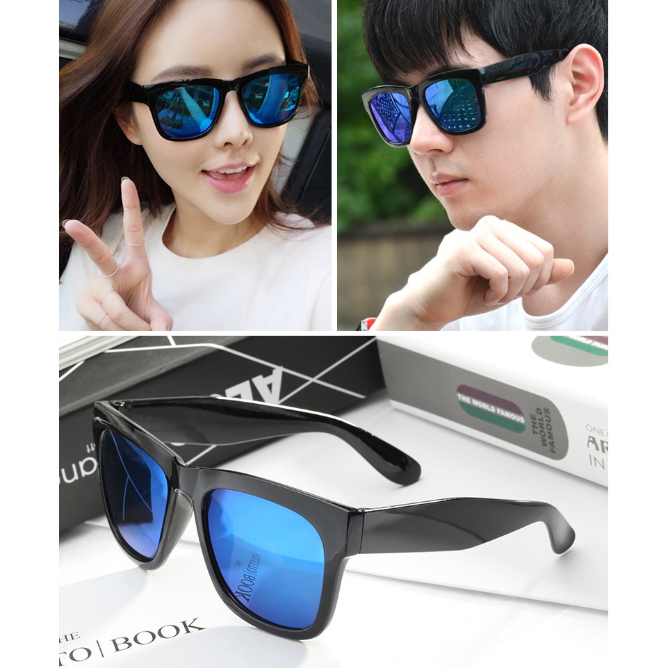 Kính Mát Tráng Gương Phong Cách Retro Thời Trang Cho Nam Nữ