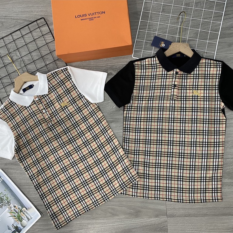 Áo phông Nam Nữ 🔅FULL SIZE🔅 Áo polo B B R sọc kẻ tay trơn | BigBuy360 - bigbuy360.vn