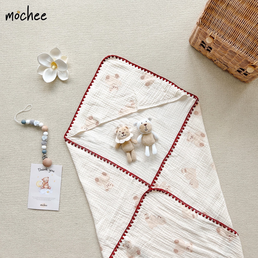 Ủ CHOÀNG VẢI XÔ MUSLIN MOCHEE QUẤN EM BÉ