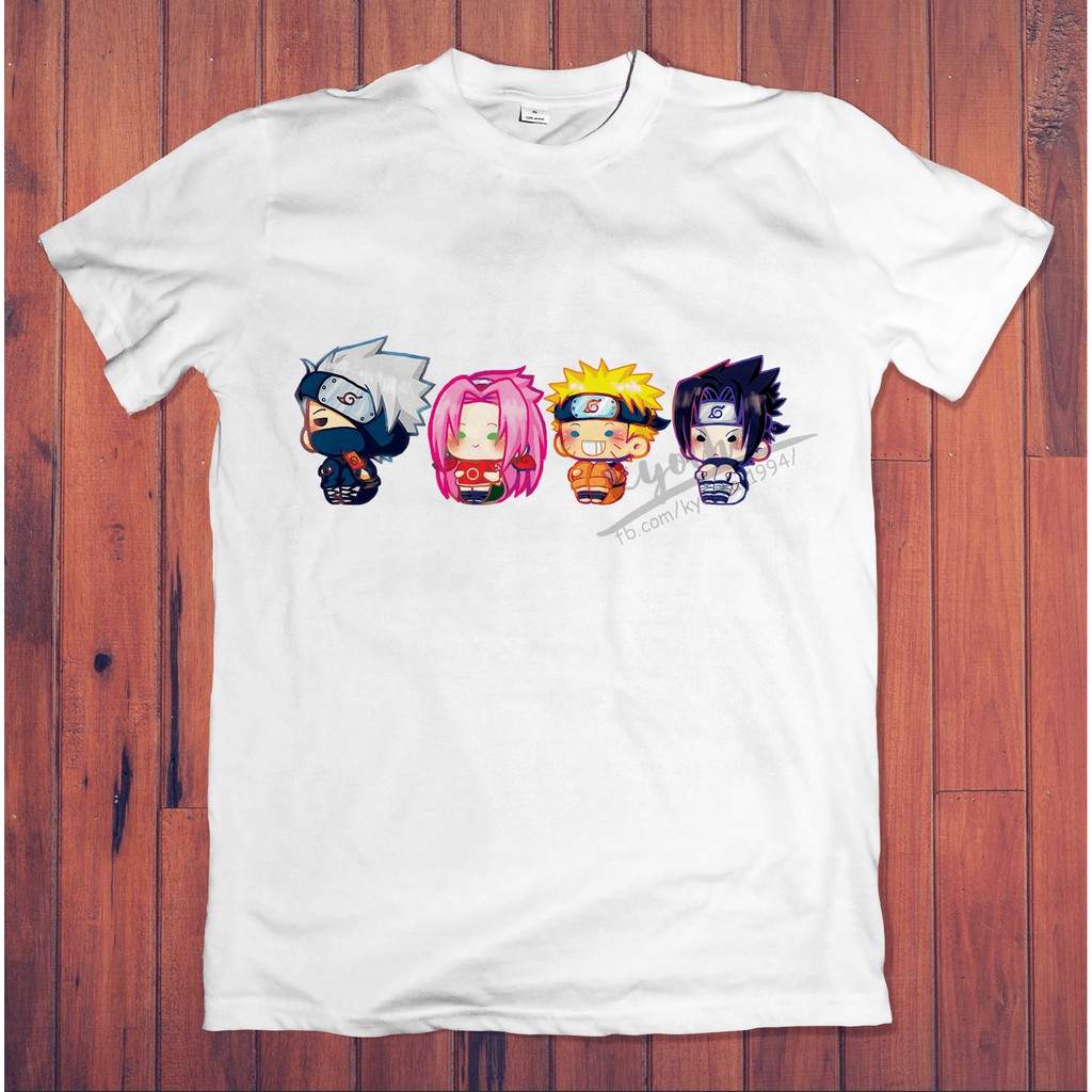 Áo Thun Chibi Team 7 Naruto ANime siêu dễ thương