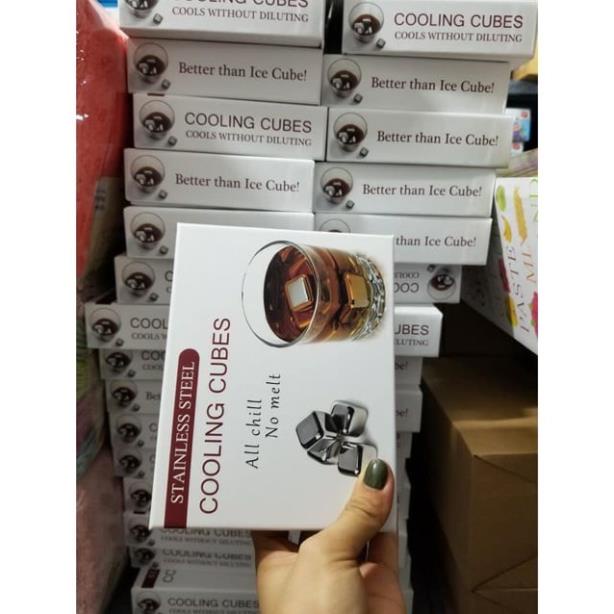 Đá lạnh inox không tan Cooling Cubes 8 viên hàng xịn ( tuyển khách sỉ)