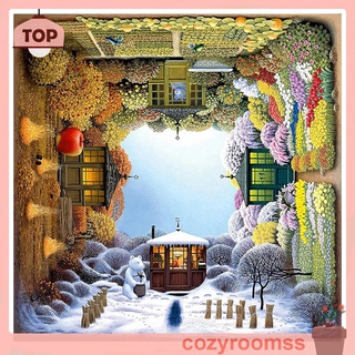 Bộ tranh thêu chữ thập diy 11ct hình bốn mùa