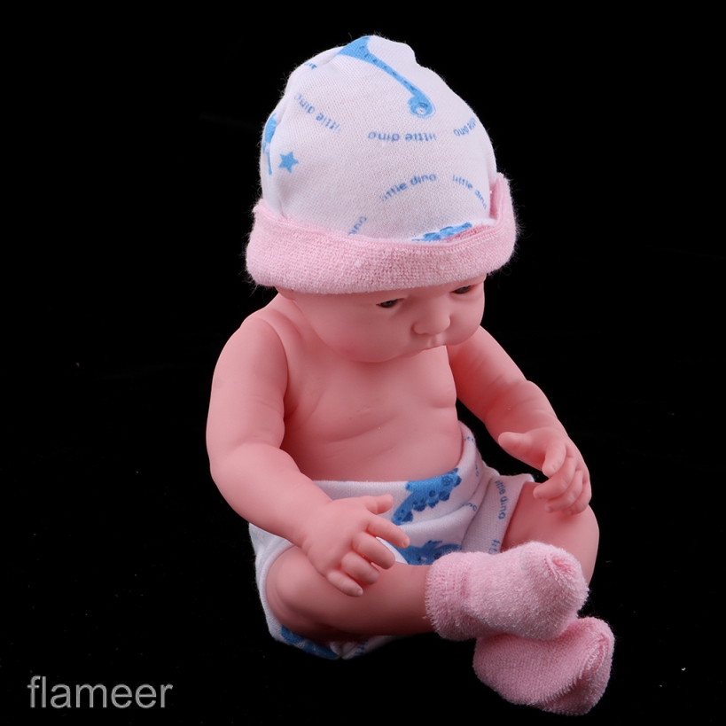 Mô Hình Búp Bê Em Bé Sơ Sinh Bằng Vinyl Màu Hồng Dùng Làm Quà Tặng Sinh Nhật