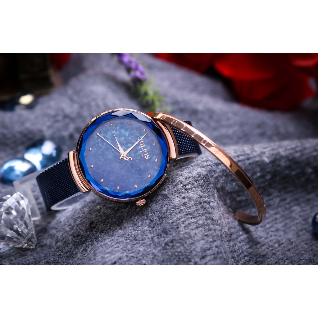 Đồng hồ nữ Hàn Quốc Julius JA-1189 dây thép sale off