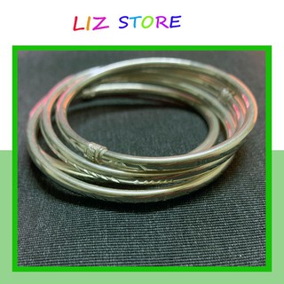 Lắc tay bạc trơn💝freeship💝lắc tay bạc nữ trơn phay