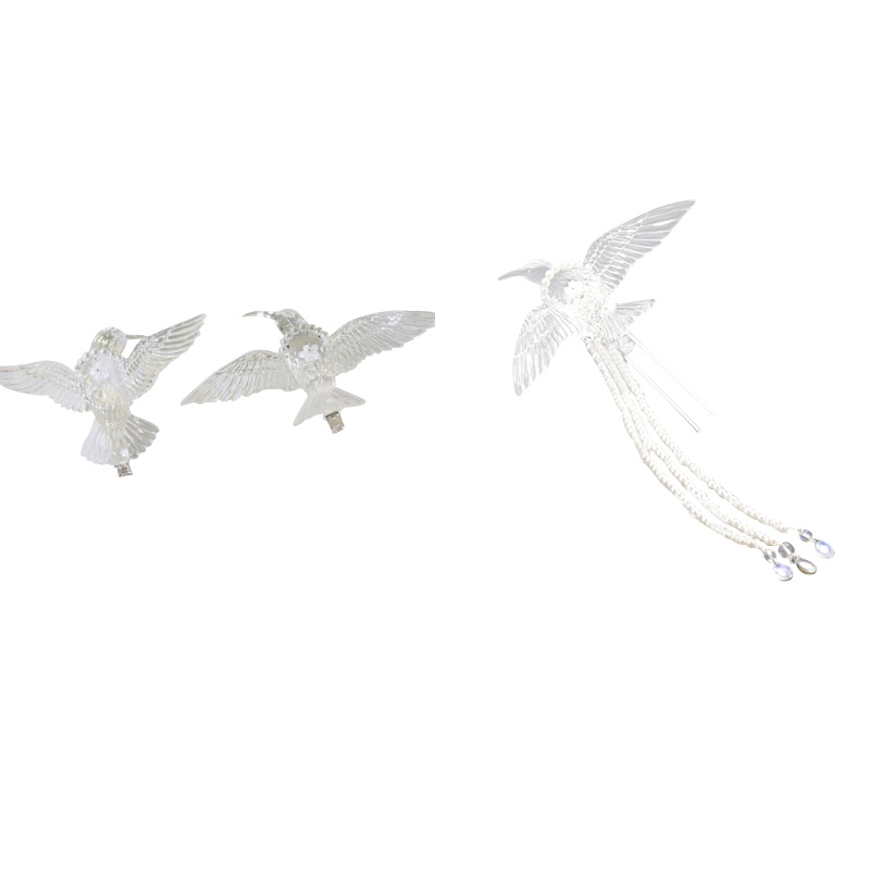 Trâm Cài Tóc Bằng Acrylic Đính Đá Xinh Xắn Dành Cho Cô Dâu