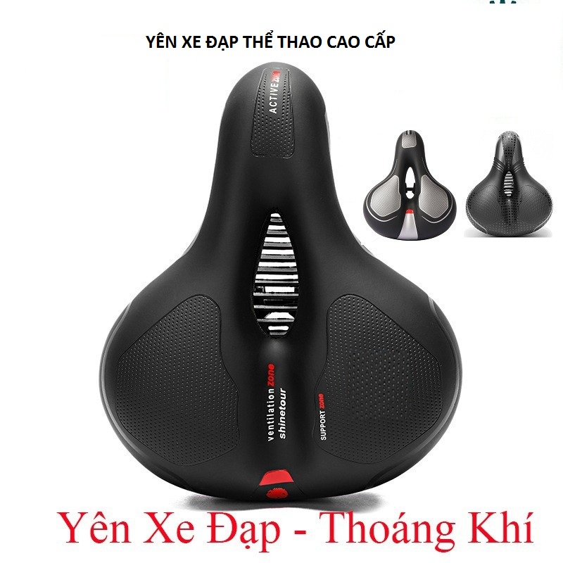 Yên Xe Đạp Active Siêu Êm Đệm Dày, Phụ Kiện Xe Đạp Cao Cấp Bikeboy