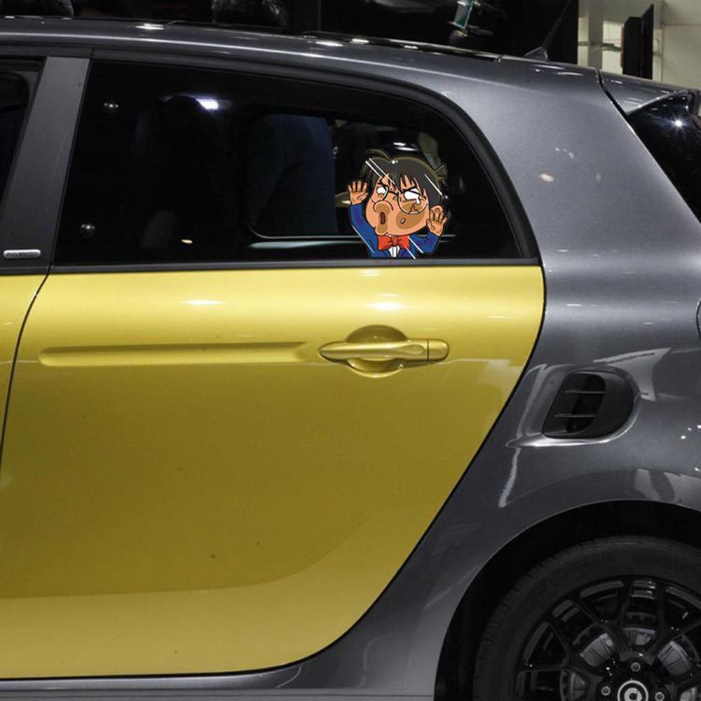 Miếng dán trang trí xe hơi hình nhân vật hoạt hình vui nhộn