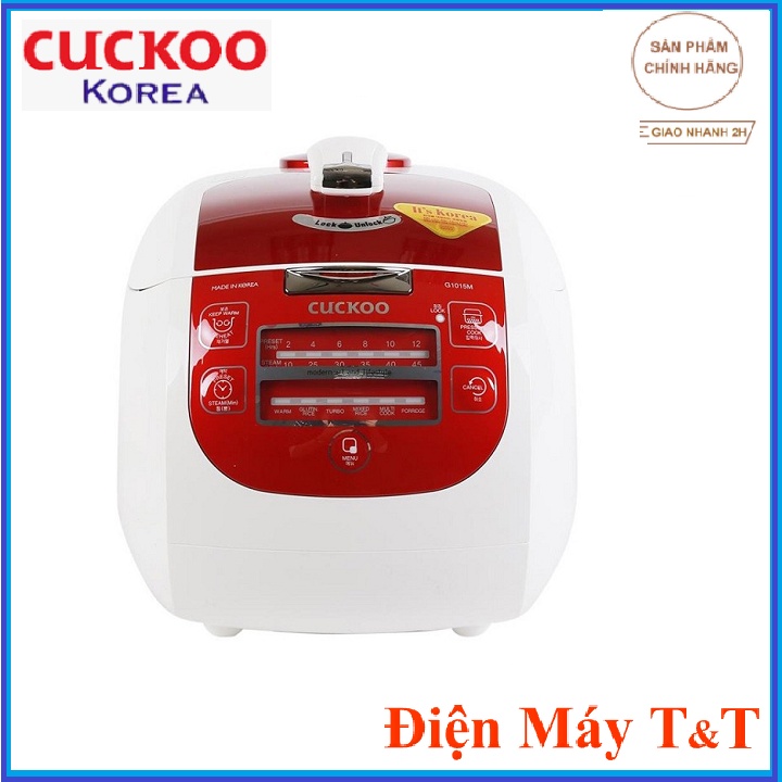 [Mã ELHADEV giảm 4% đơn 300K] Nồi cơm áp suất điện tử Cuckoo CRP-G1015M