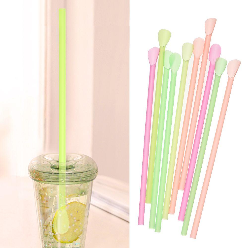 Set 100 Ống Hút Thẳng / Mềm Dùng Một Lần Sáng Tạo