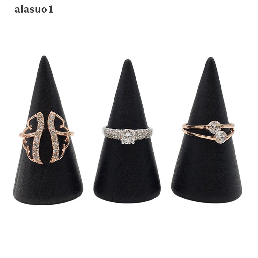 1 Giá Đỡ Nhẫn Hình Nón Bằng Gỗ Tiện Dụng